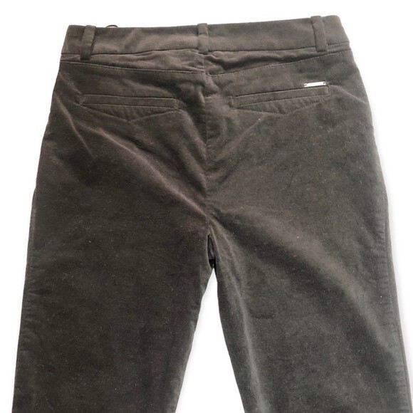 Espirit Black Suede High Rise Cropped Dress Pants - Picture 4 of 6